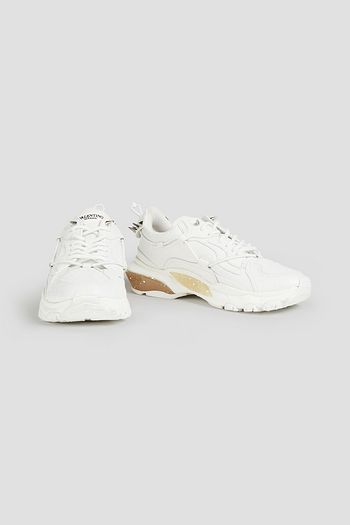 VALENTINO GARAVANI Bounce painted leather sneakers