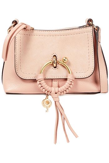 SEE BY CHLOÉ Joan Mini-Schultertasche aus Veloursleder und Narbenleder
