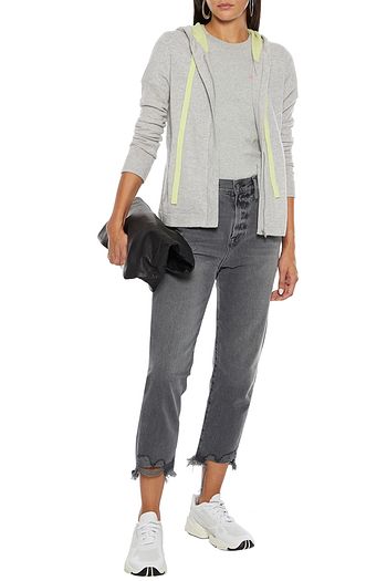 AUTUMN CASHMERE Mélange cashmere hoodie