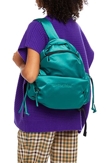 SEE BY CHLOÉ Rucksack aus gestepptem Satin