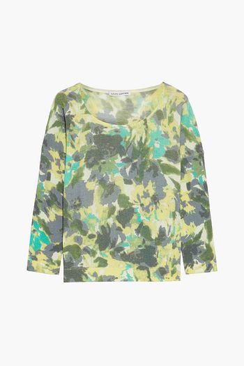 AUTUMN CASHMERE Printed cashmere sweater