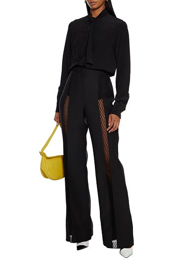 VICTORIA BECKHAM Tie-neck silk crepe de chine blouse