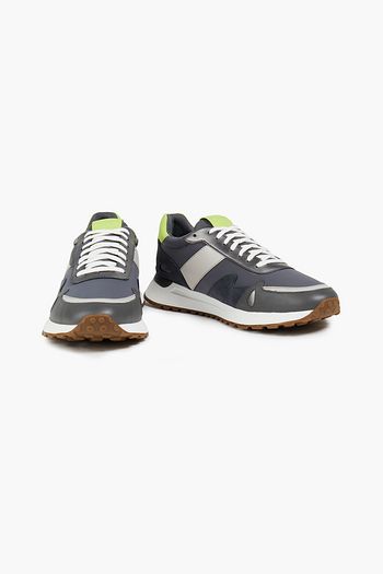 MICHAEL KORS Color-block suede and shell sneakers