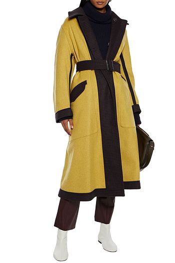 VICTORIA BECKHAM Reversible belted wool-blend felt coat
