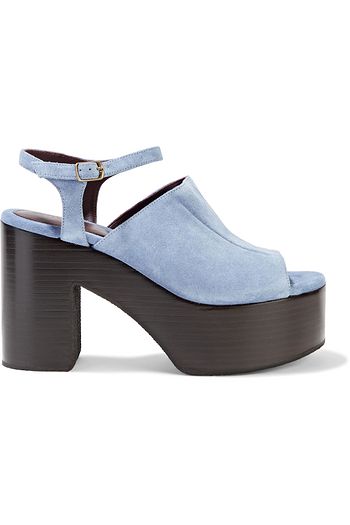 DRIES VAN NOTEN Suede platform sandals