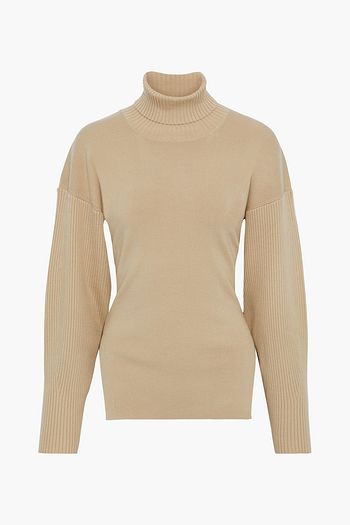 JONATHAN SIMKHAI Tie-back knitted turtleneck sweater