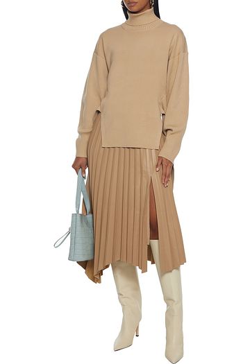 JONATHAN SIMKHAI Tie-back knitted turtleneck sweater