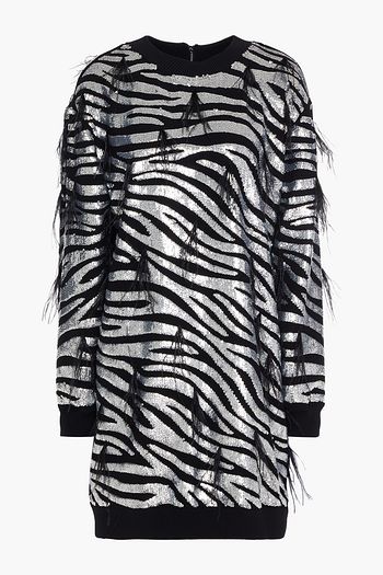 MICHAEL MICHAEL KORS Embellished crepe mini dress