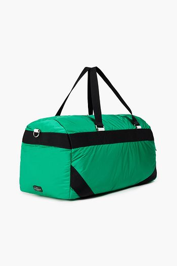 VALENTINO GARAVANI Leather-trimmed padded shell duffle bag