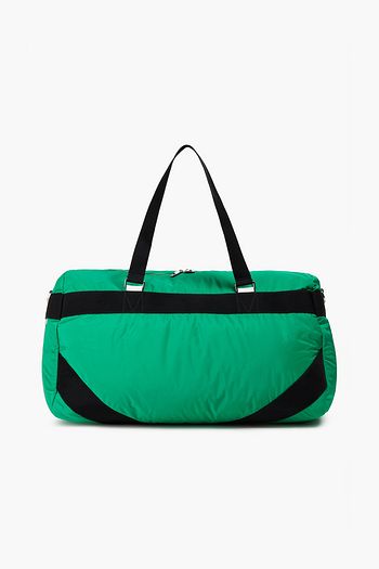 VALENTINO GARAVANI Leather-trimmed padded shell duffle bag