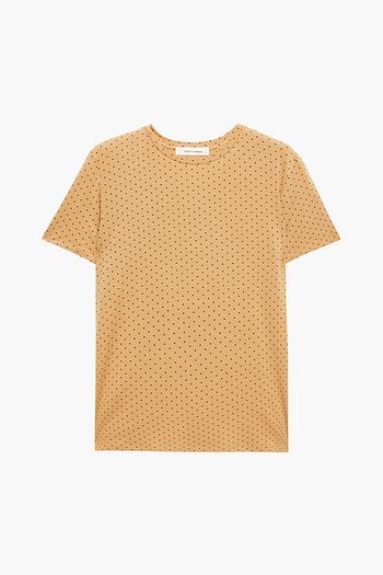 CHINTI & PARKER Polka-dot Lyocell-blend jersey T-shirt