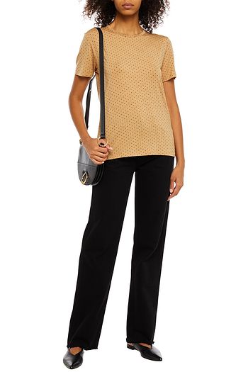 CHINTI & PARKER Polka-dot Lyocell-blend jersey T-shirt