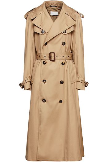 MAISON MARGIELA Doppelreihiger Trenchcoat aus Gabardine mit Gürtel