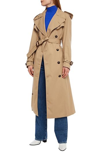 MAISON MARGIELA Doppelreihiger Trenchcoat aus Gabardine mit Gürtel