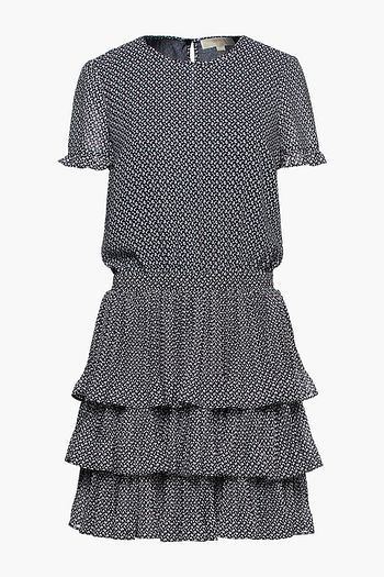 MICHAEL MICHAEL KORS Tiered floral-print georgette mini dress