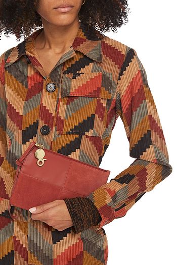 SEE BY CHLOÉ Emy suede and leather pouch