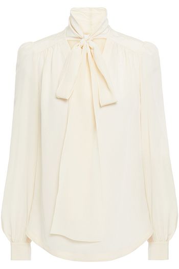 SEE BY CHLOÉ Pussy-bow silk crepe de chine blouse