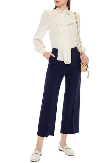 SEE BY CHLOÉ Pussy-bow silk crepe de chine blouse