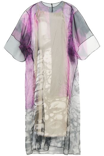 MAISON MARGIELA Midikleid aus Organza mit Print