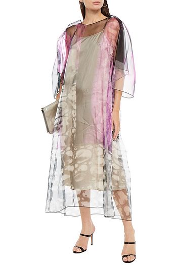MAISON MARGIELA Midikleid aus Organza mit Print