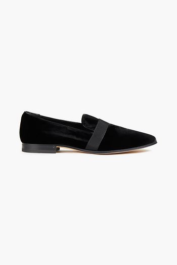 TOD'S Loafers aus Leder mit Ripsbandbesatz