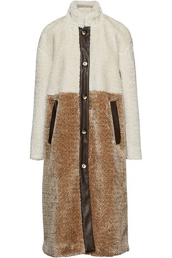 BAUM UND PFERDGARTEN Daffy color-block faux fur coat