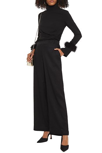 BAUM UND PFERDGARTEN Norina hammered-satin wide-leg pants