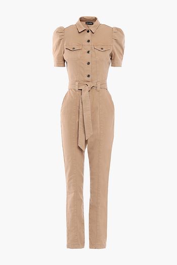 RETROFÊTE Belted denim jumpsuit