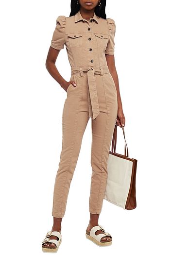 RETROFÊTE Belted denim jumpsuit
