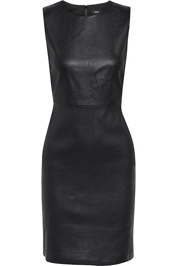 THEORY Leather mini dress
