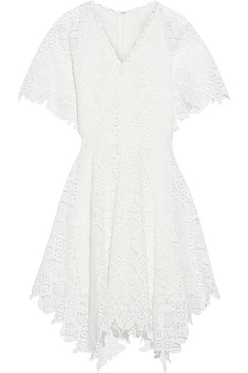 JONATHAN SIMKHAI Asymmetric guipure lace mini dress