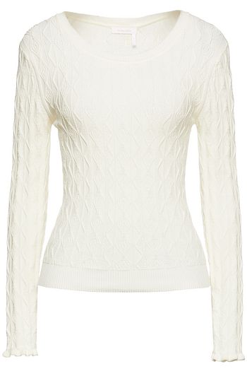 SEE BY CHLOÉ Ruffle-trimmed cable-knit sweater