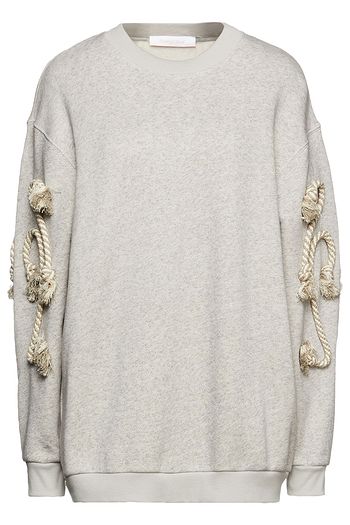 SEE BY CHLOÉ Appliquéd French cotton-blend terry sweatshirt