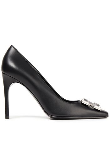 OFF-WHITE™ Embellished leather pumps