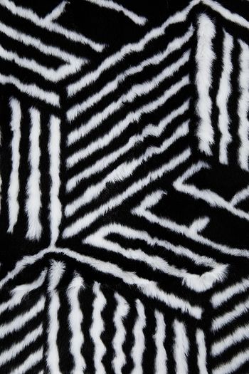 OFF-WHITE™ Printed faux fur scarf