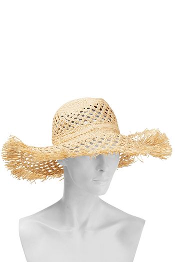 ZIMMERMANN Tasseled frayed raffia sunhat