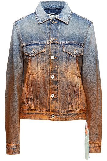 OFF-WHITE™ Distressed dégradé denim jacket