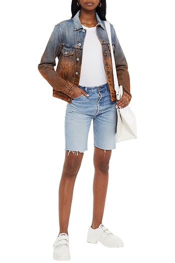 OFF-WHITE™ Distressed dégradé denim jacket