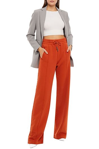 OFF-WHITE™ Printed French cotton-terry track pants