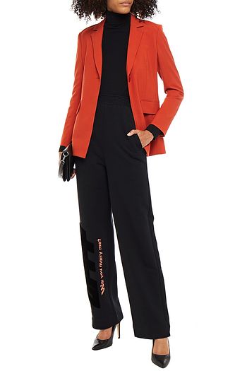 OFF-WHITE™ Printed French cotton-terry track pants