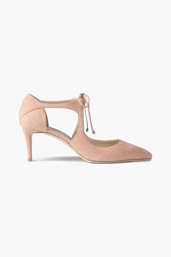 JIMMY CHOO Vanessa 65 cutout suede pumps