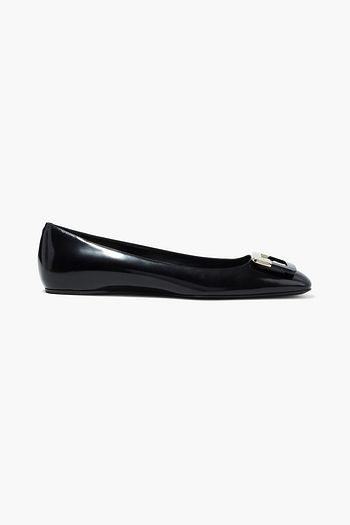ROGER VIVIER Trompette leather ballet flats