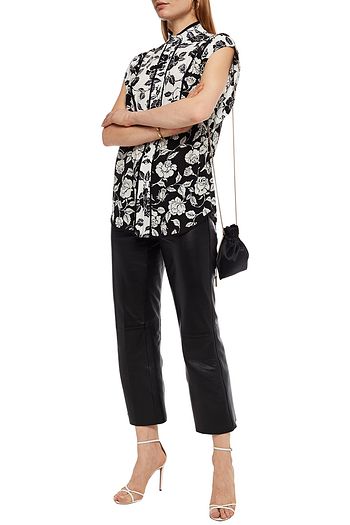 ZIMMERMANN Floral-print silk crepe de chine top