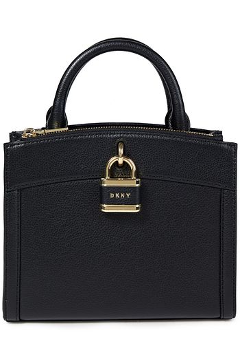 DKNY Embellished textured-leather tote