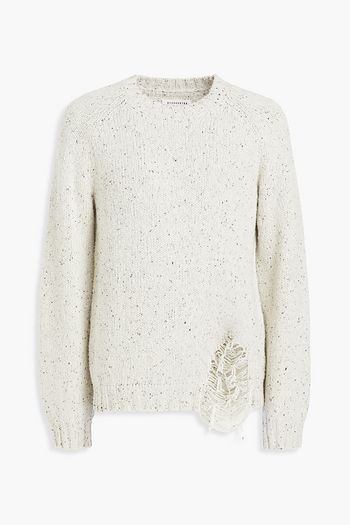 MAISON MARGIELA Distressed Donegal wool-blend sweater