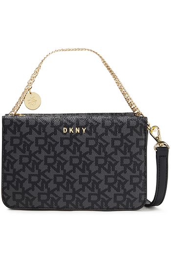 DKNY Logo-print faux leather shoulder bag