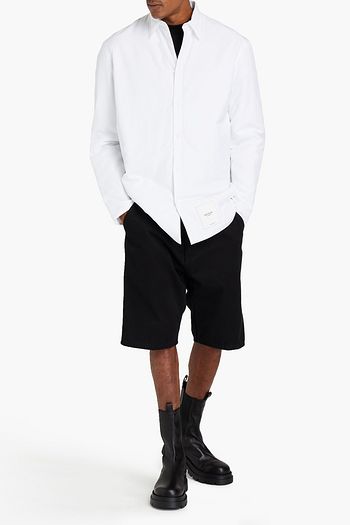 MAISON MARGIELA Appliquéd cotton-poplin shirt