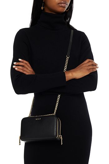 DKNY Textured-leather shoulder bag