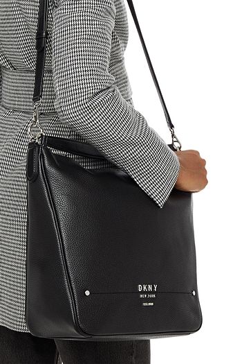 DKNY Textured-leather shoulder bag