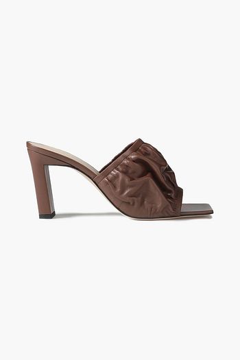 WANDLER Ava gathered leather mules